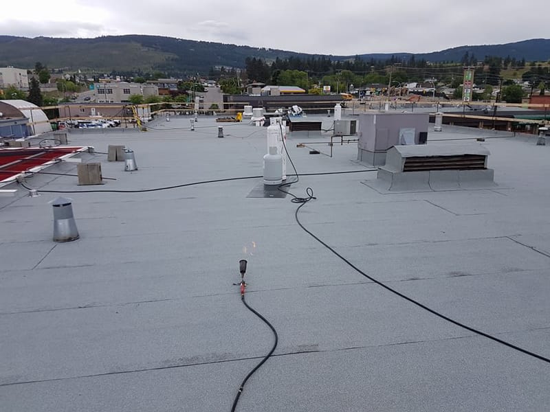 Commercial - Two ply torch on frostone grey Commercial - Two ply torch on frostone grey